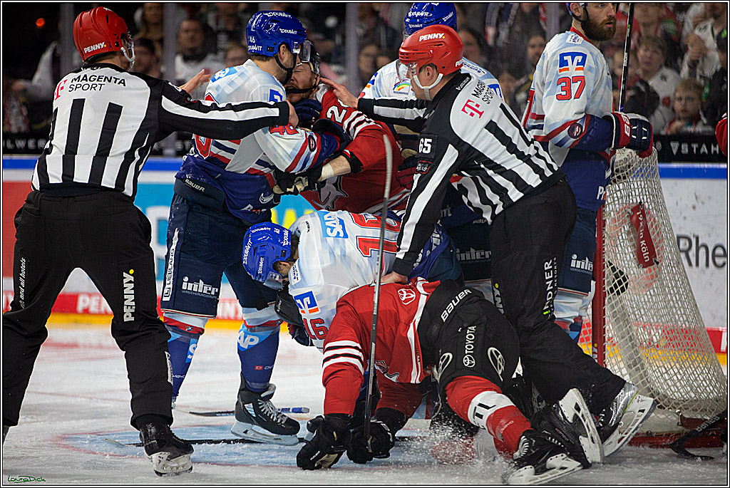 PENNY DEL; Koelner Haie-Adler Mannheim; Koeln, 21.03.2023